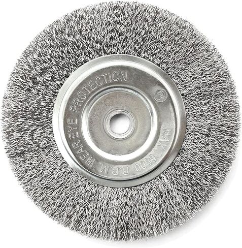 YKLP 4 inch Stainless Steel Wire Wheel Brush with 5/8" Bore for Angle Grinder Derusting Cleaning Polishing in Saudi Arabia