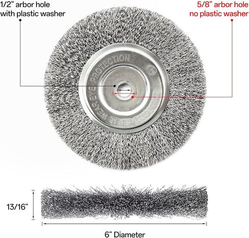YKLP 4 inch Stainless Steel Wire Wheel Brush with 5/8" Bore for Angle Grinder Derusting Cleaning Polishing in Saudi Arabia
