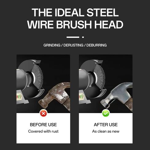 YKLP 4 inch Stainless Steel Wire Wheel Brush with 5/8" Bore for Angle Grinder Derusting Cleaning Polishing in Saudi Arabia