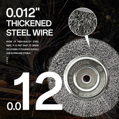YKLP 4 inch Stainless Steel Wire Wheel Brush with 5/8" Bore for Angle Grinder Derusting Cleaning Polishing in Saudi Arabia