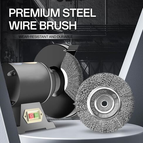 YKLP 4 inch Stainless Steel Wire Wheel Brush with 5/8" Bore for Angle Grinder Derusting Cleaning Polishing in Saudi Arabia