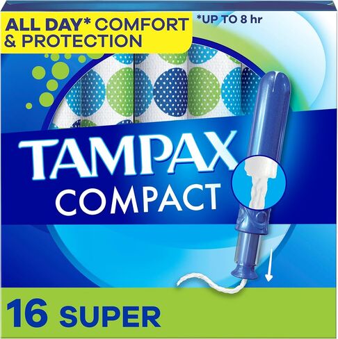 Tampax Pocket Pearl Tampons Super Absorbency with LeakGuard Braid, Unscented, 32 Count in Kuwait