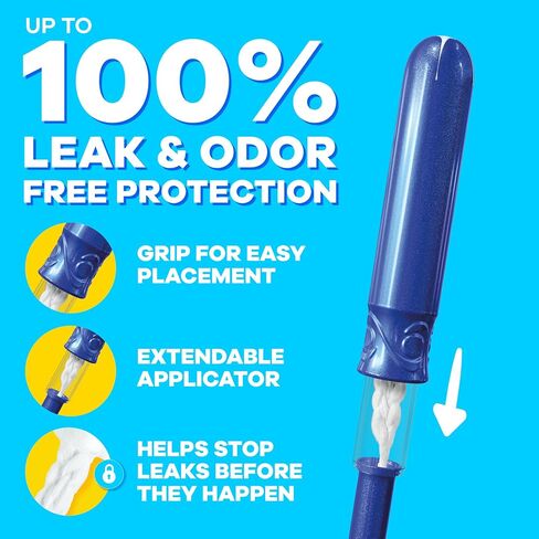 Tampax Pocket Pearl Tampons Super Absorbency with LeakGuard Braid, Unscented, 32 Count in Kuwait