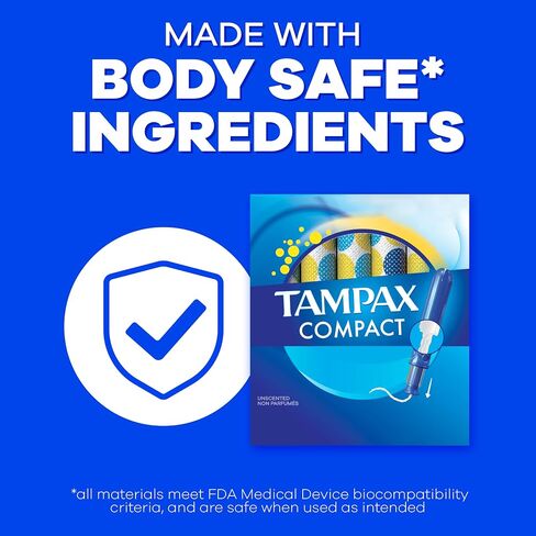 Tampax Pocket Pearl Tampons Super Absorbency with LeakGuard Braid, Unscented, 32 Count in Kuwait