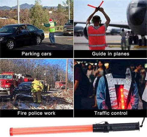 Traffic Batons Light Batons Signal for Parking and Airports 21 Inches 10pcs Emergency Light Sticks in Saudi Arabia