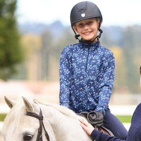 Kerrits Kids in The Zone Coolcore Horse Riding Shirt – Cooling, Long Sleeve Kids Equestrian Sun Shirt with Horse Print in Saudi Arabia