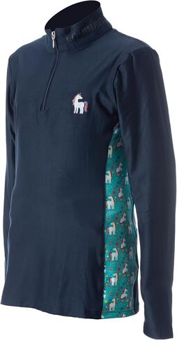 Equinavia Lena Kids Long Sleeve Quarter Zip Shirt in Saudi Arabia