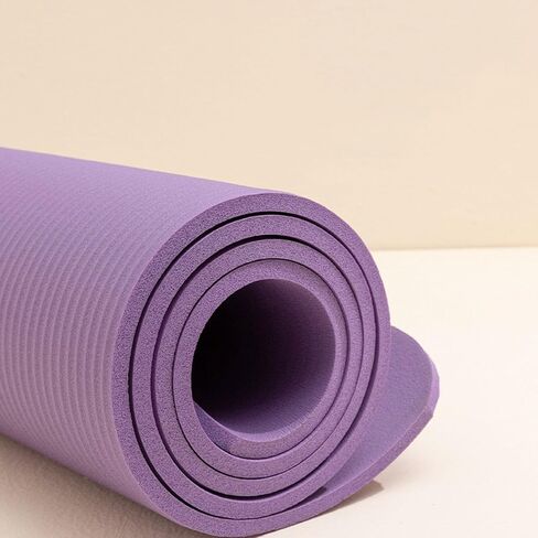 Yoga Mat Thick for Women, 1/5 Inch Extra Thick Non Slip High Density Anti-Tear Workout Mat with Carrying Strap,Hot Yoga Mat for Stretching Floor Pilates Fitness Gym Home in Saudi Arabia
