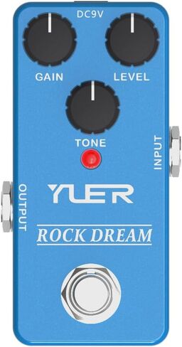 Rock Dream ، دواسة تأثيرات الجيتار ، نوع واحد صغير ، Bypass ، DC 9V ، للغيتار الكهربائي والباس in Saudi Arabia