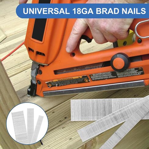 18 Gauge Brad Nails ، 1-1/4 "18 Ga Brad Nails ، (1100 تهمة) ، مسامير مسدس الأظافر المجلفن للهواء المضغوط ، بندقية Nailer الكهربائية (1-1/4 بوصة) in Saudi Arabia