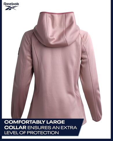 Reebok Womens Jacket - Active Performance Fleece Lined Softshell Jacket with Hood - Lightweight Jackets for Women (S-3X) in Kuwait