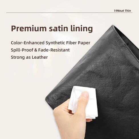 إدراج محفظة خفيفة الوزن متوافقة مع أكياس Boheme Hobo ، مصنوعة من سطح الورق المقاوم للماء وبطانة ساتان حريري (Craie) in Kuwait