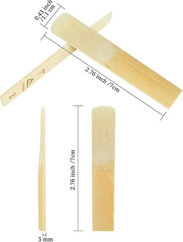 EASTROCK BB Clarinet Reeds 2.0/2.5/3.0/3.5 ، حزمة من 10 ، للمبتدئين كلارينيت ولاعب ، قوة 2.0-10 in Kuwait