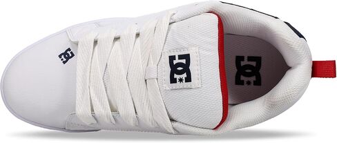 DC Men's Court Graffik Skate Shoe, Black/Blue in Saudi Arabia