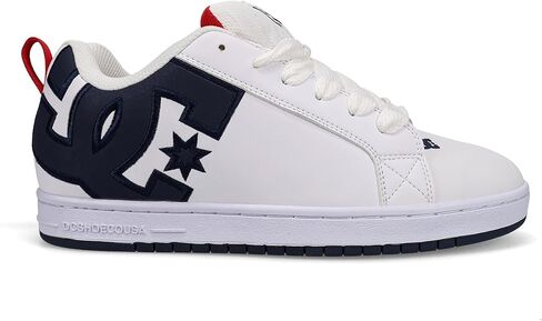DC Men's Court Graffik Skate Shoe, Black/Blue in Saudi Arabia