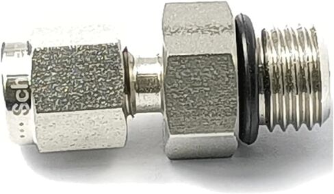7/16-24unf 9/16-20unf ذكر إلى 1/8 "1/4" أنبوب OD Compression Union SUS316L أنبوب الفولاذ المقاوم للصدأ مناسب 3000 رطل (1L4 بوصة -7L16-20UNF) in Kuwait