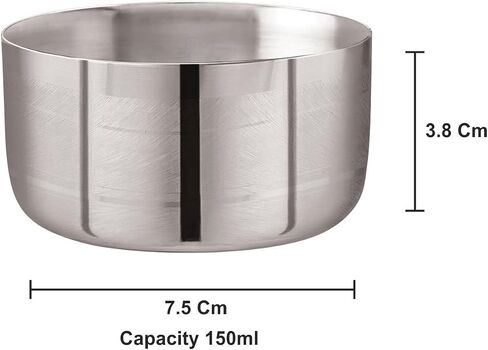 Stainless Steel 5.5 (22g) D.t. Sadi Vati, 200 ml, Silver in Saudi Arabia