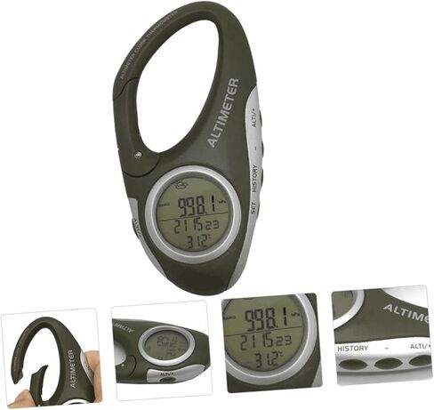 مقياس الارتفاع المتسلق في تسلق الجبال مع Carabiner Barometer ومقياس حرارة لعشاق المشي لمسافات طويلة البسيطة in Kuwait