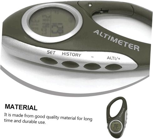 مقياس الارتفاع المتسلق في تسلق الجبال مع Carabiner Barometer ومقياس حرارة لعشاق المشي لمسافات طويلة البسيطة in Kuwait