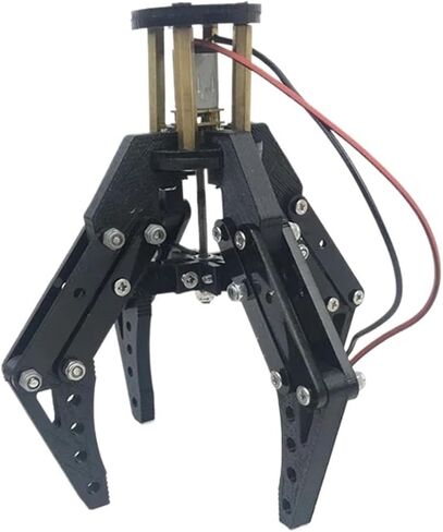 3D Printed 4 Fingers Robot Mechanical Arm Clamp Robot Gripper N20 Motor Clip Acrylic Robot Gripper for Drone Robot Claw DIY Kit in Kuwait
