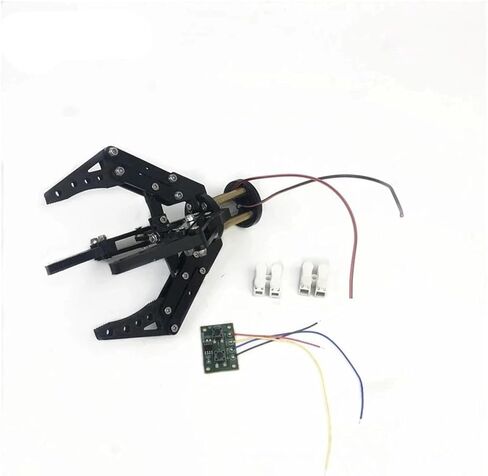 3D Printed 4 Fingers Robot Mechanical Arm Clamp Robot Gripper N20 Motor Clip Acrylic Robot Gripper for Drone Robot Claw DIY Kit in Kuwait