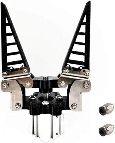 3kg Load Fin-Ray Effect Mechanical Claw Robot Arm Bionic Flexible Manipulator Soft Finger Gripper Flexible Fixture Soft Robot(Pneumatic 4 Fingers) in Saudi Arabia
