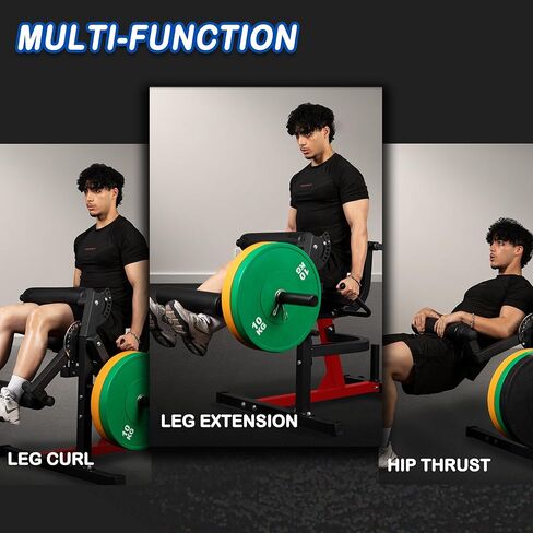 All-in-One Leg Extension & Curl Machine - Adjustable for Glutes, Hamstrings, Quads & Core Workouts | Heavy-Duty Steel Frame | Compact Design | Home Gym Equipment in Kuwait