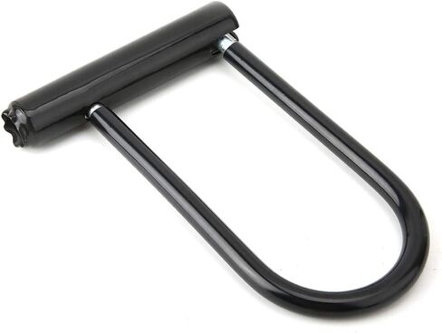 Zinc Alloy Bike U Lock, Black Bike Lock with 2 Keys and Hardened Shackle, Heavy Duty Anti Theft Bike Security Lock for Bikes, Scooters, Motorcycles, Outdoor Equipment in Saudi Arabia