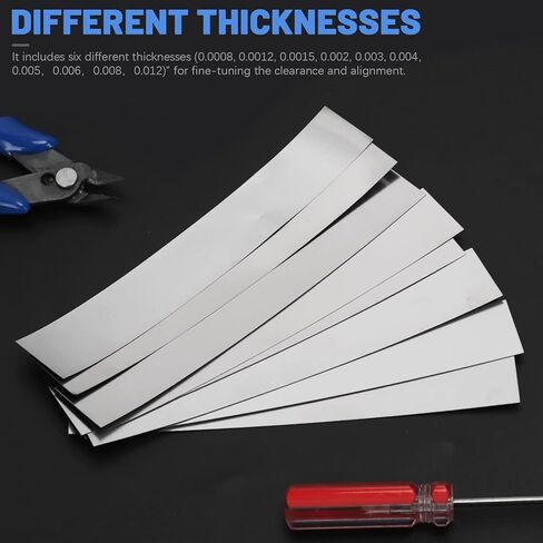 Glarks 10pcs l x w x t 6.1 × 0.98 × 0.005 '' مستطيل الأسهم مجموعة متنوعة ، 304 شرائط من الفولاذ المقاوم للصدأ ، ورقة مخزون من الفضة لشراء المطبخ حشو الفجوة/diy/الاستخدام الصناعي in Saudi Arabia