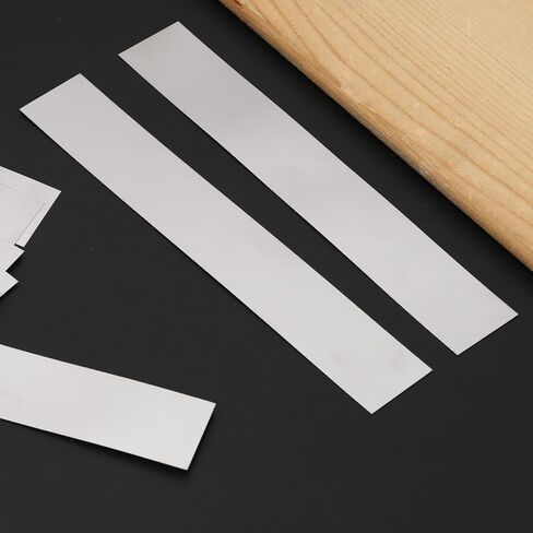 Glarks 10pcs l x w x t 6.1 × 0.98 × 0.005 '' مستطيل الأسهم مجموعة متنوعة ، 304 شرائط من الفولاذ المقاوم للصدأ ، ورقة مخزون من الفضة لشراء المطبخ حشو الفجوة/diy/الاستخدام الصناعي in Saudi Arabia