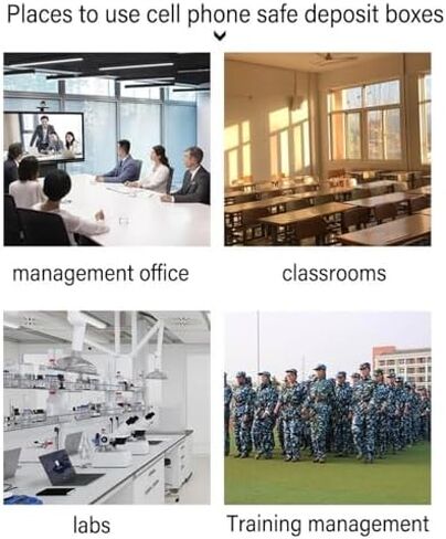 خزانة تخزين الهواتف المحمولة 12-60 فتحات ألومنيوم سبيكة قفل الفصول العسكرية القابلة للاتصالات وضعت الهاتف المحمول خزائن تخزين إدارة الهاتف المحمول على الحائط (24) in Kuwait