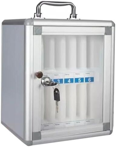 خزانة تخزين الهواتف المحمولة 12-60 فتحات ألومنيوم سبيكة قفل الفصول العسكرية القابلة للاتصالات وضعت الهاتف المحمول خزائن تخزين إدارة الهاتف المحمول على الحائط (24) in Kuwait