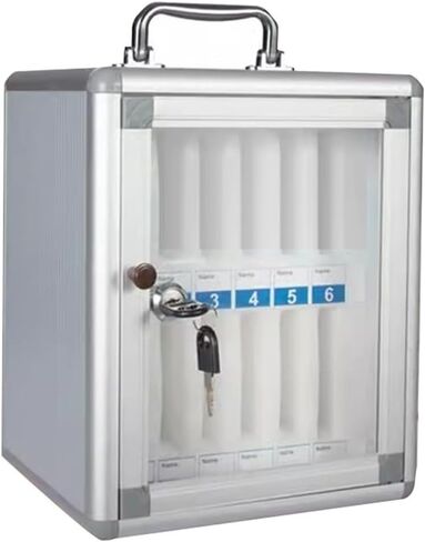 خزانة تخزين الهواتف المحمولة 12-60 فتحات ألومنيوم سبيكة قفل الفصول العسكرية القابلة للاتصالات وضعت الهاتف المحمول خزائن تخزين إدارة الهاتف المحمول على الحائط (24) in Kuwait