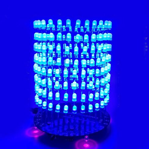 LED Music Spectrum DIY Kit 8x32 Dot 5V USB Electronic Assembly Project Kit with Remote Control in Saudi Arabia