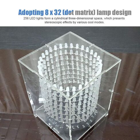 LED Music Spectrum DIY Kit 8x32 Dot 5V USB Electronic Assembly Project Kit with Remote Control in Saudi Arabia