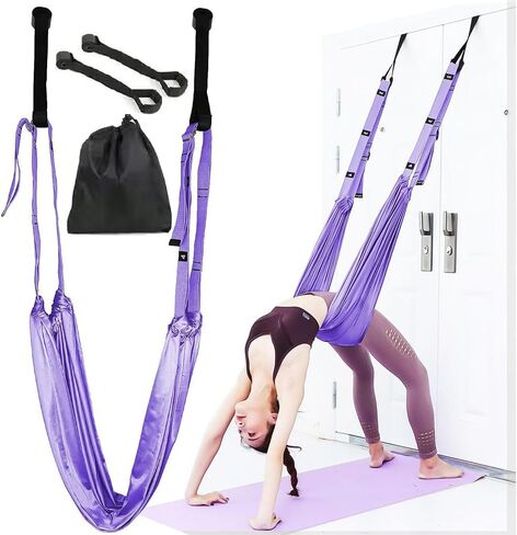Dance Stretching Equipment - Yoga Strap, Backbend Training Yoga Stretching Rope with Door Anchor, Flexibility Trainer Stretching Equipment Assist Stretch Strap for Fitness Gymnastics Dance Aerial Yoga Ballet in Kuwait