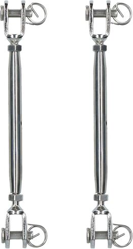 AB Tools Rigging Screw 5mm Jaw to Jaw Turnbuckle Straining Marine Stainless 2 Pack in Saudi Arabia