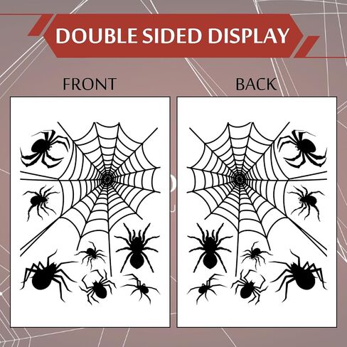 Extra Large Fall Window Clings Scarecrow Window Stickers Double-Sided Glass Decals for Autumn Harvest Thanksgiving Home Party Decoration, 6 Sheets in Saudi Arabia