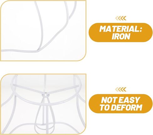 Lifkome DIY Iron Lampshade Frame - غطاء مصباح الطراز عتيقًا دعم طاولة المكتب وثريا سهلة التثبيت مثالية للمقهى المنزلي والديكور المكتبي in Saudi Arabia