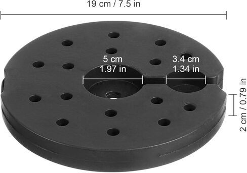 PRETYZOOM Weighted Plastic Lamp Base for Floor Light Chassis for DIY Lighting Projects Stylish and Stable Design for Home Decor for Bedroom and Living Room Use in Saudi Arabia