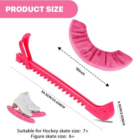 Ice Skate Guards Hockey Skate Guards Ice Skate Blade Covers Ice Skating Accessories for Youth Adults in Saudi Arabia