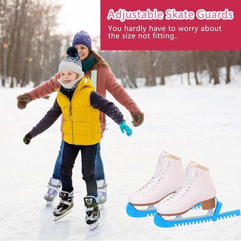 Ice Skate Guards Hockey Skate Guards Ice Skate Blade Covers Ice Skating Accessories for Youth Adults in Saudi Arabia