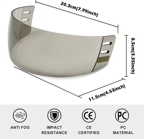 GY Hockey Visor Anti-Scratch/Anti-Fog Hockey Helmet Visor in Saudi Arabia