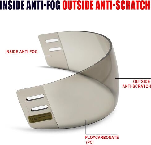 GY Hockey Visor Anti-Scratch/Anti-Fog Hockey Helmet Visor in Saudi Arabia