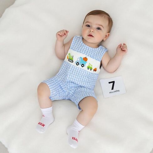Newborn Baby Boy Girl Clothes Stripes Sleeveless Romper Infant Embroidery Bodysuit Cute Summer Spring Outfit in Saudi Arabia