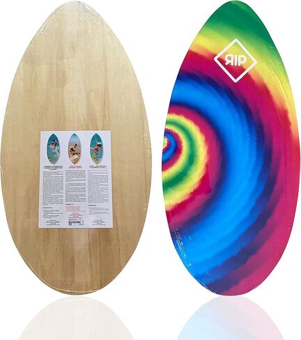 RIP Wooden Skimboard for Surfing – Beach Skim | Beginner to Intermediate Board | Ideal for All Skill Levels | Perfect for Kids & Adults | Lightweight | 35", 37" or 41" in Kuwait