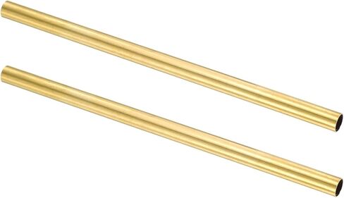 uxcell 2pcs H62 Brass Round Tube ، 2.5mm OD 0.5mm سماكة الجدار 300 مم دقة أنابيب مستقيمة للأنابيب المستقيمة لمشاريع DIY الحرف البستنة. in Kuwait