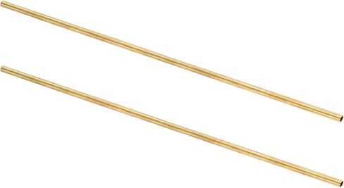 uxcell 2pcs H62 Brass Round Tube ، 2.5mm OD 0.5mm سماكة الجدار 300 مم دقة أنابيب مستقيمة للأنابيب المستقيمة لمشاريع DIY الحرف البستنة. in Kuwait