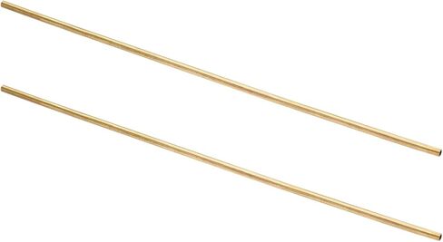 uxcell 2pcs H62 Brass Round Tube ، 2.5mm OD 0.5mm سماكة الجدار 300 مم دقة أنابيب مستقيمة للأنابيب المستقيمة لمشاريع DIY الحرف البستنة. in Saudi Arabia