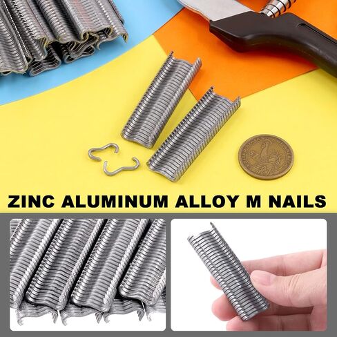Tanstic 3000pcs M Nails M Clips Professional tepholstery Rings M Staples Manting for type m hog nail ring pliers kit kit fence fence in Kuwait
